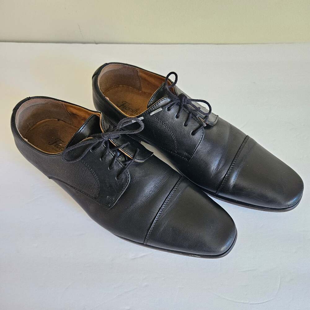 Florsheim Men's Leather Oxford Derby Dress Shoes Size 9D Cap Toe 11910-001